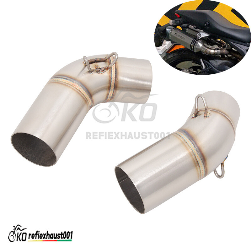For Ducati Monster 695 696 795 796 1100 51mm Modified Exhaust Mid Link Pipe Slip