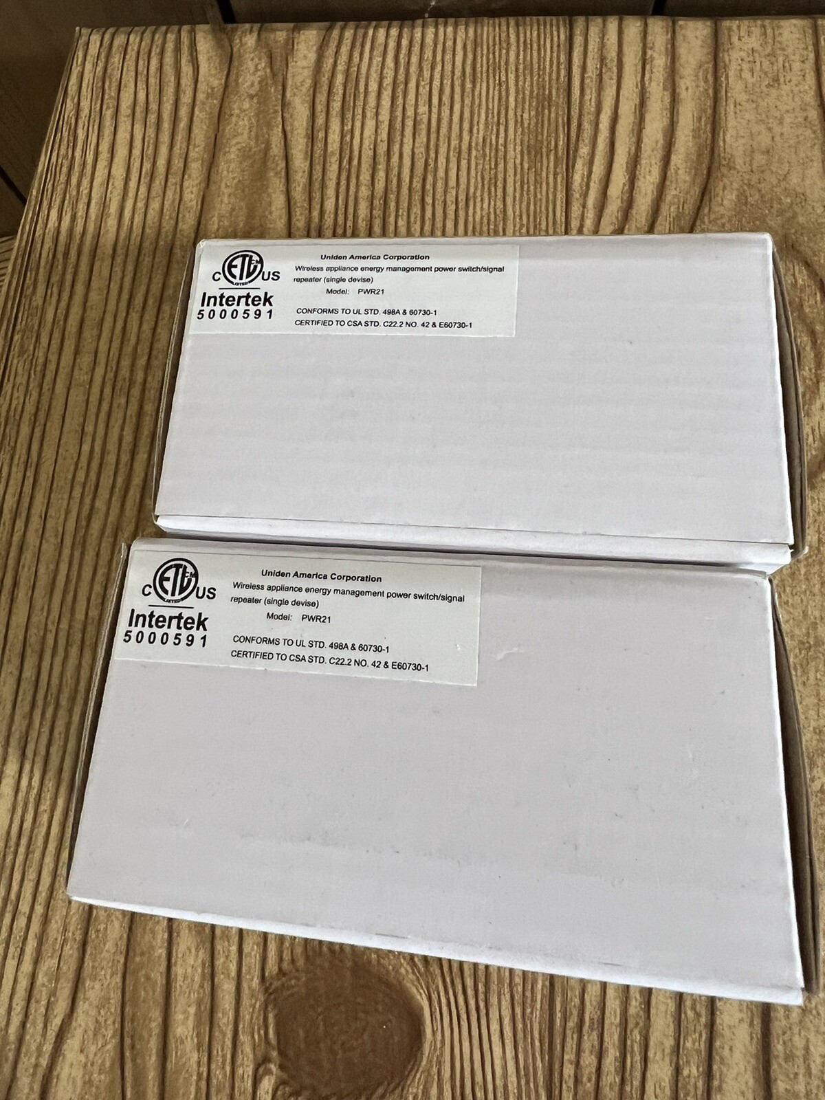 2 Uniden USHC-2 Wireless On/Off Switches White