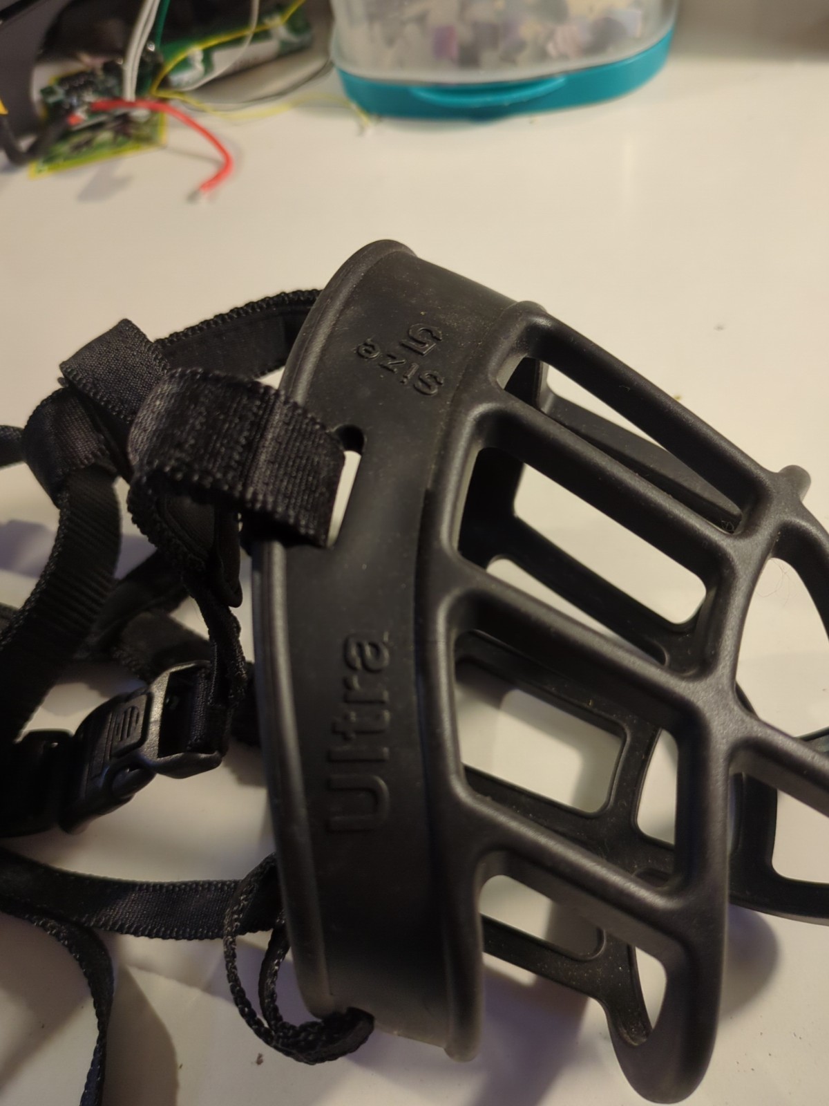 Baskerville Ultra Patented Size 5 Adjustable Humane Dog Training Muzzle