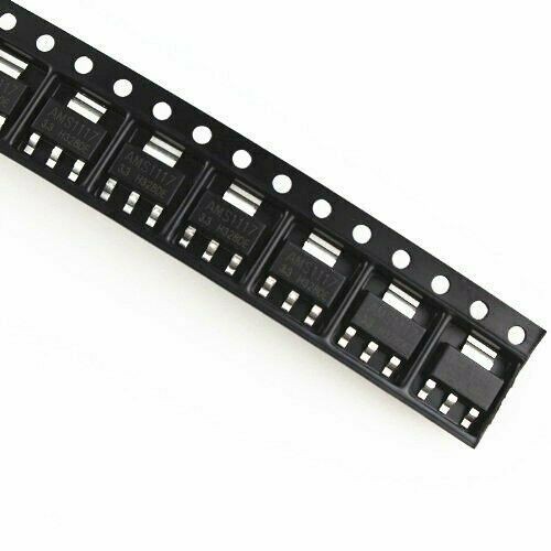 10PCS AMS1117 AMS1117-3.3 AMS117-3.3 3.3V 1A Voltage Regulator SOT-223 NEW