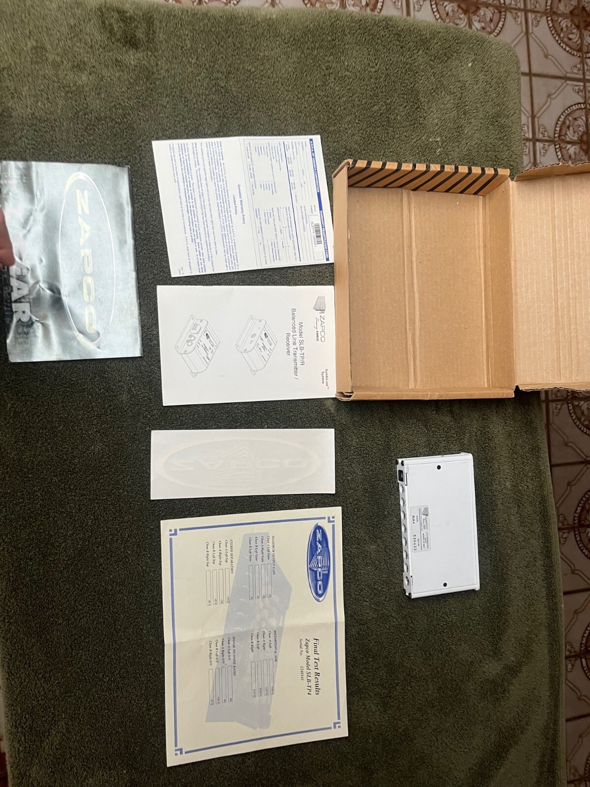 Zapco SLX-4 With Certfied Test Results
