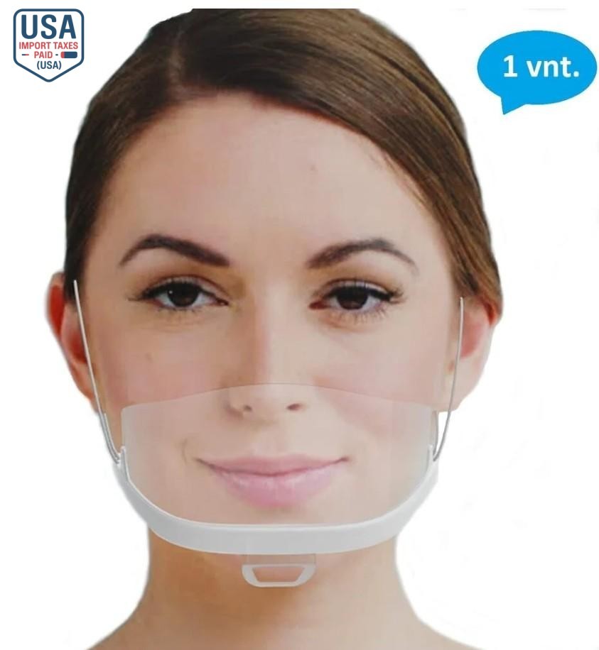 JK MEDICAL Reusable Mini Face Shield – Partial Visor for Food and Retail, 2 pc