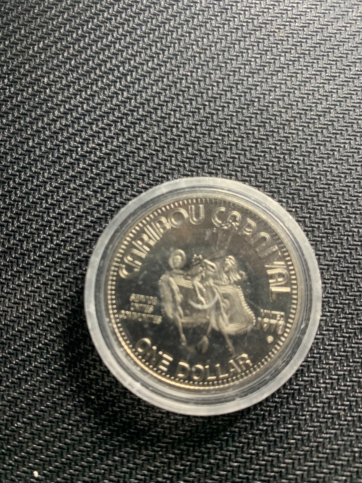 Yellowknife NWT Canada 1978 Caribou Carnival Championship Dog Derby $1 Coin