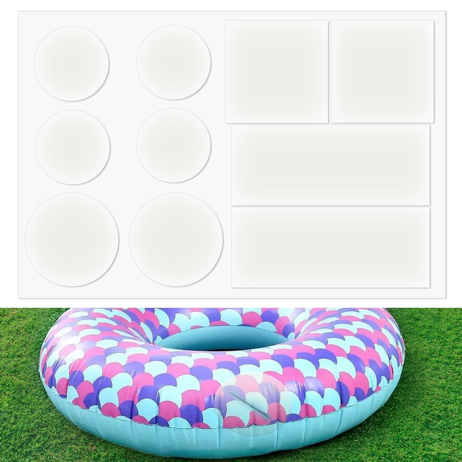 10Pcs TPU Pool Patch Repair Kit Heavy Duty for Inflatables Mattress Tent