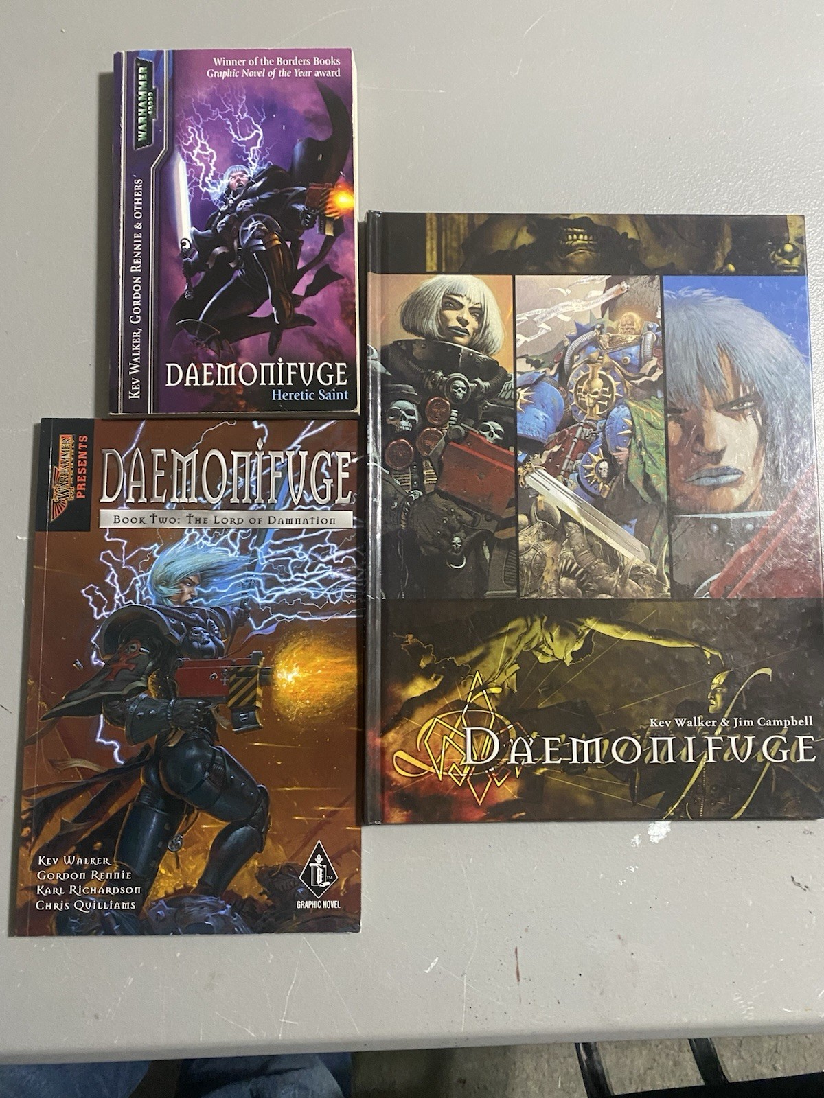 Daemonifuge Black Library Warhammer 40K Adepta Sororitas.  3 Book Bundle