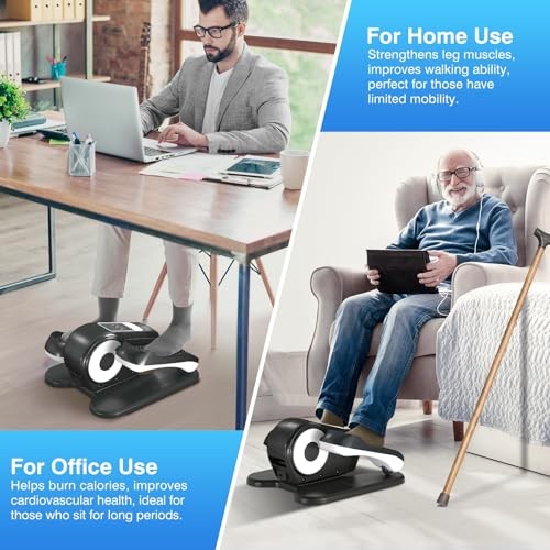 BLACK - UMITEC UNDER DESK ELLIPTICAL MACHINE APP QUIET ELECTRIC