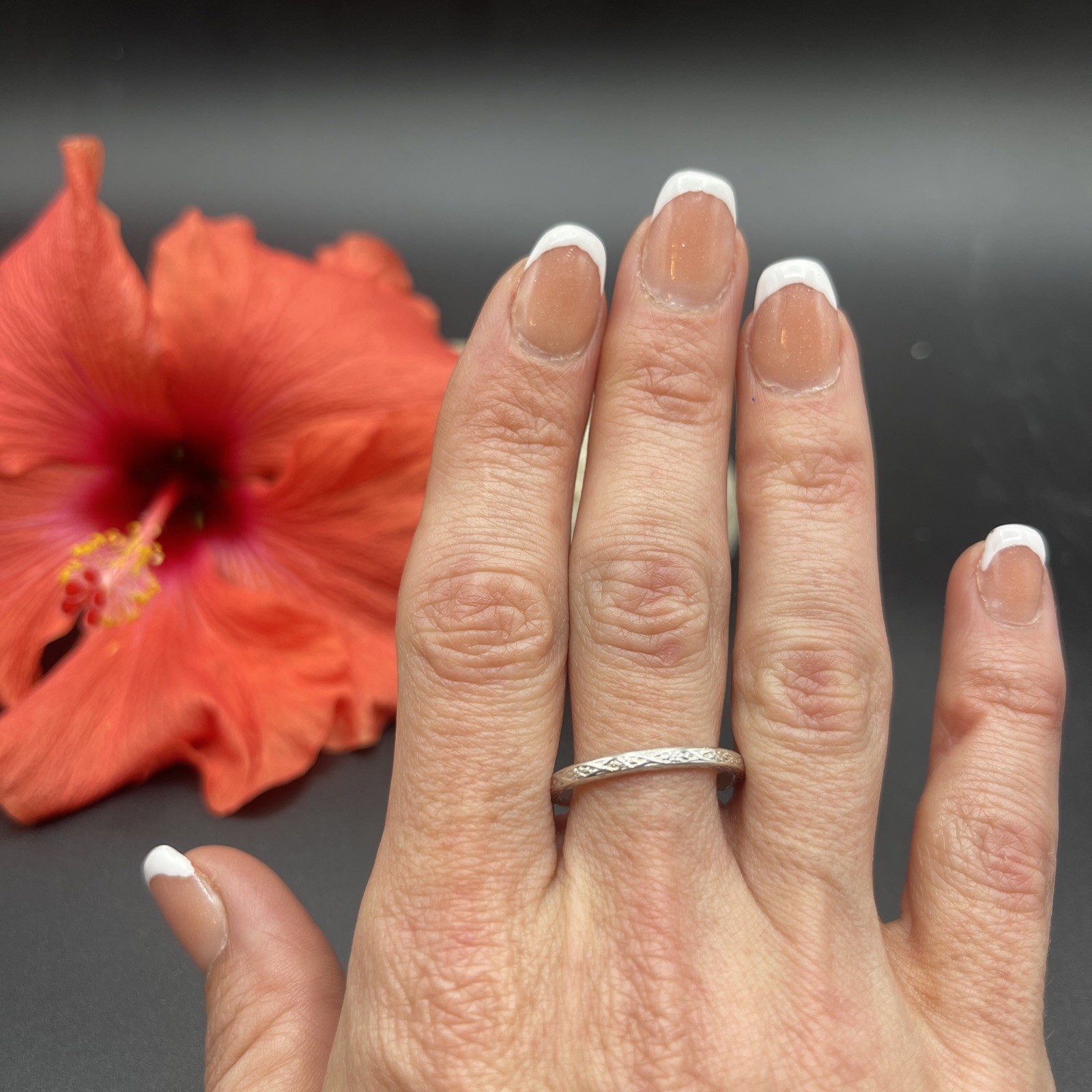 Stunning Unique Handmade 925 Sterling Silver Stackable Band Ring #B107