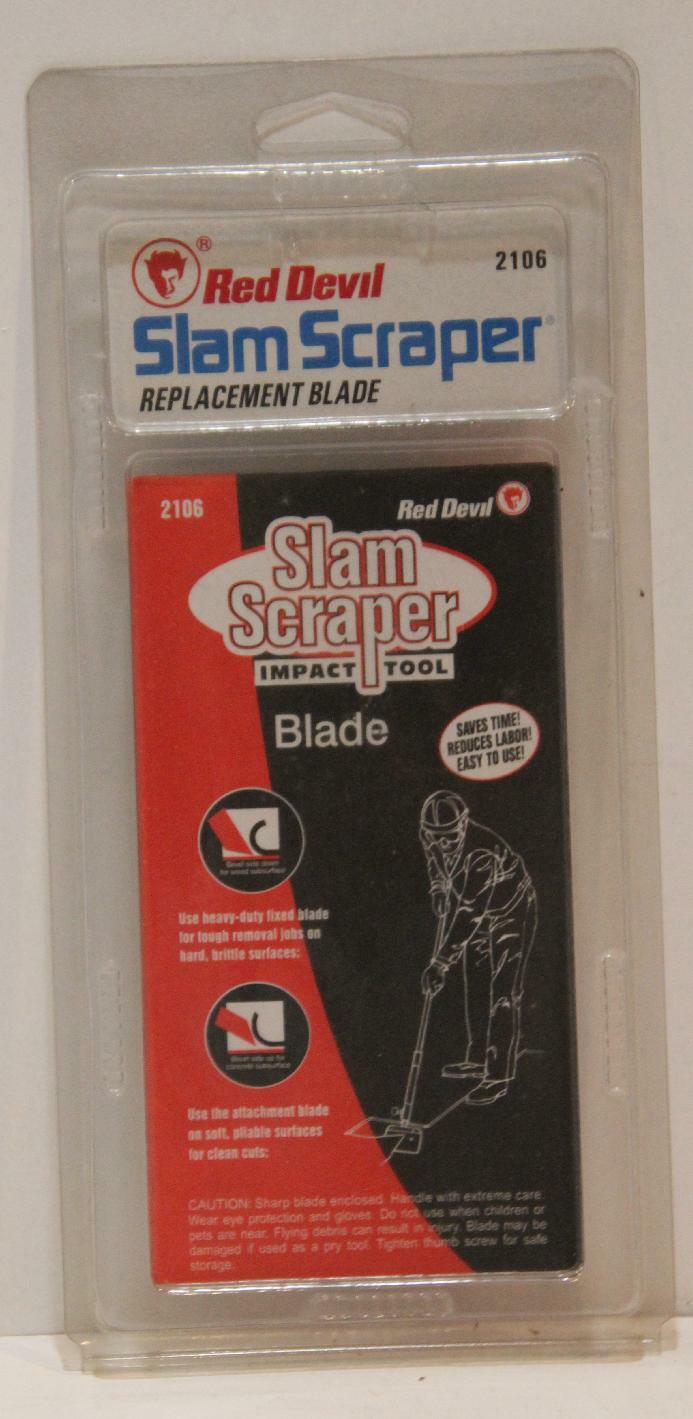 Red Devil Slam Scraper Impact Tool Blade # 2106 New  (Pack of 2 Blades)