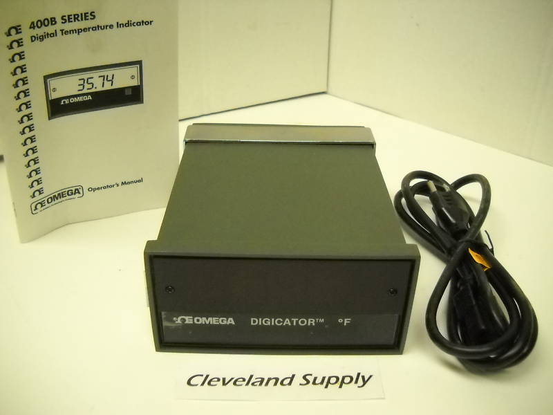 OMEGA 400B-J DIGITAL TEMPERATURE INDICATOR 120-240VAC NEW CONDITION / NO BOX