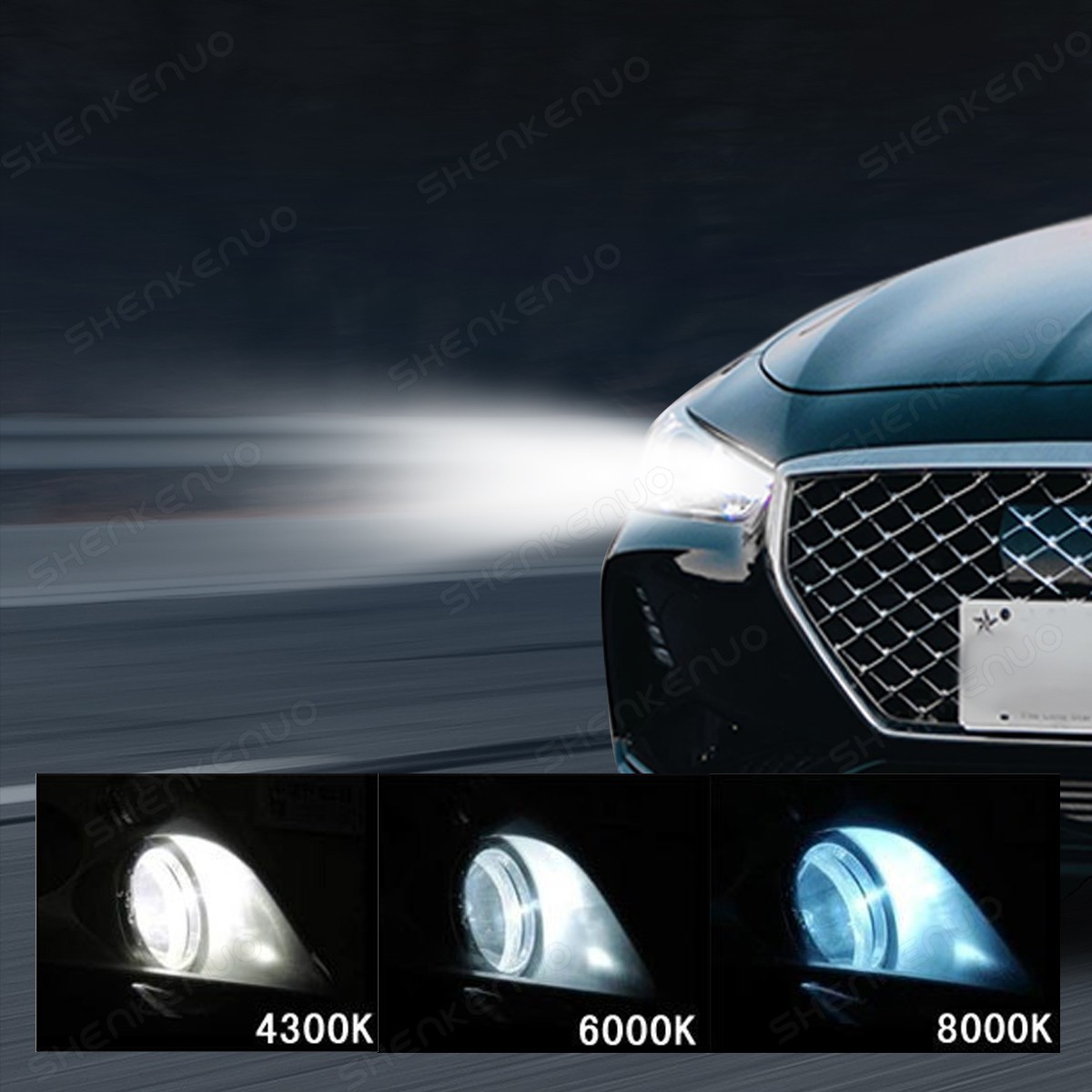 2X D2S D2R LED Headlight Bulb Replace HID Xenon Super White 6000K Conversion Kit