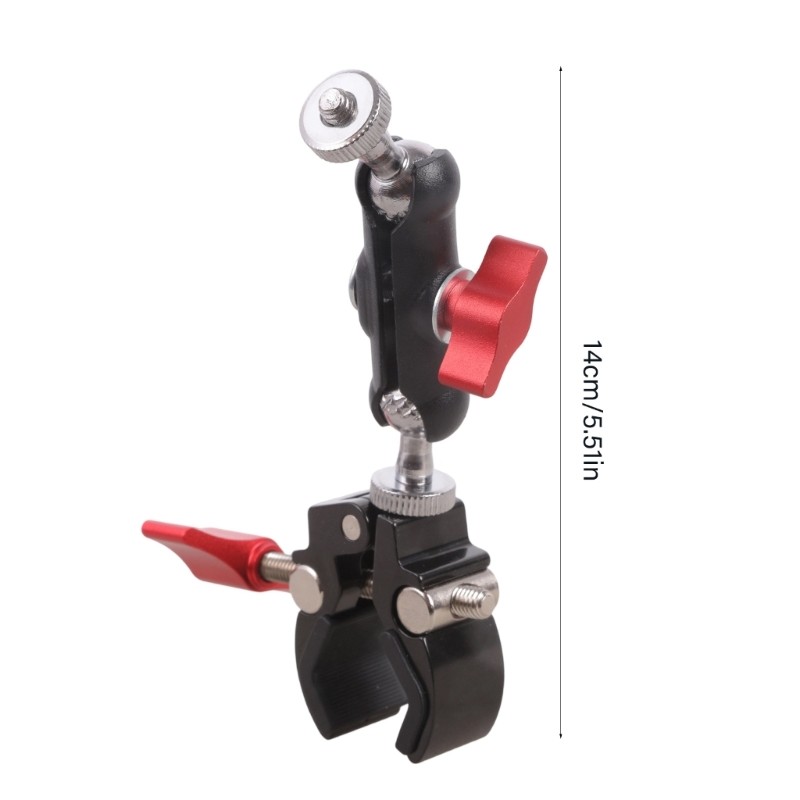 1/4inch Threaded Ball Head Joint Base Double Socket Arm Extension Arm Motorcycle