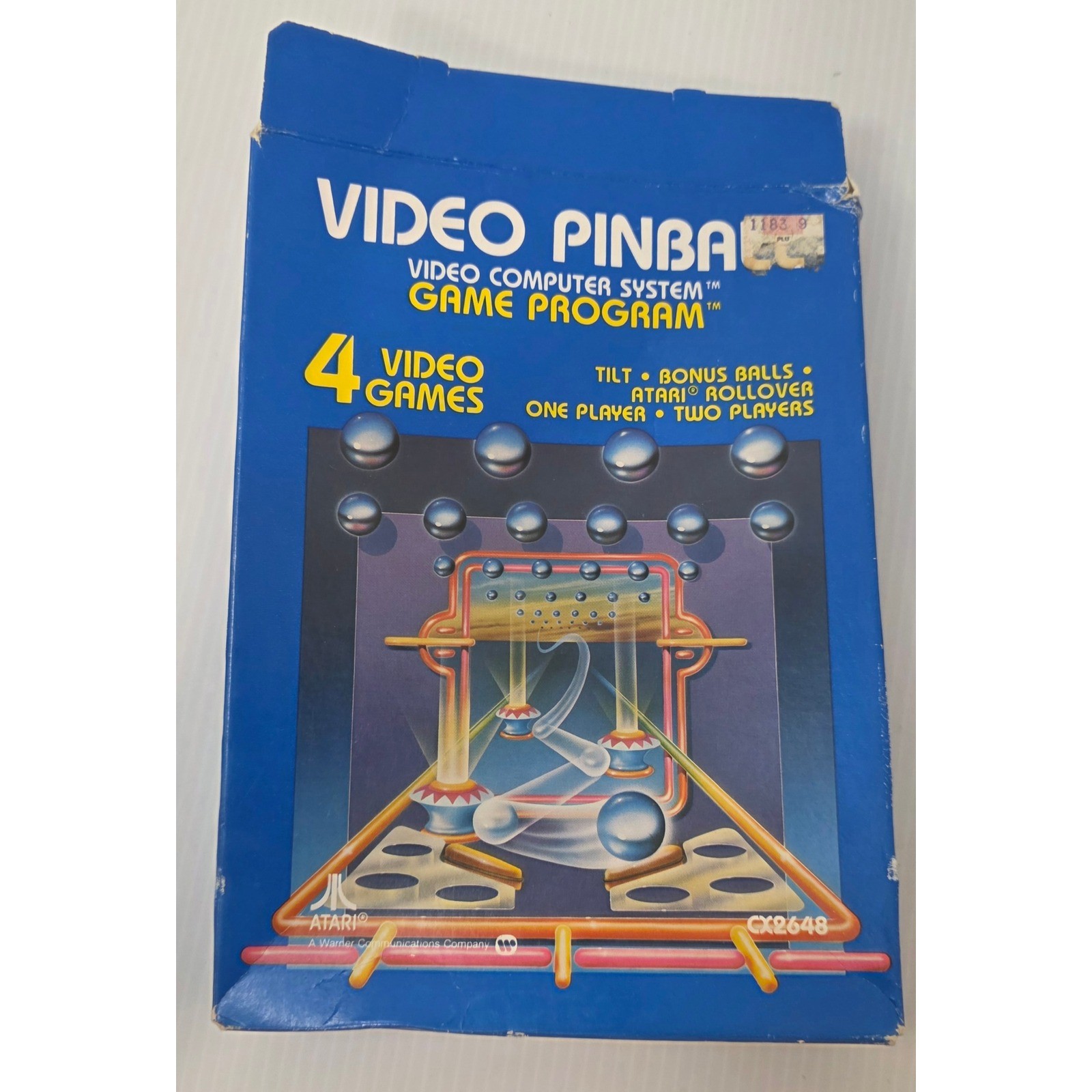 Atari 2600 Video Pinball CX2648 CIB Complete in Box