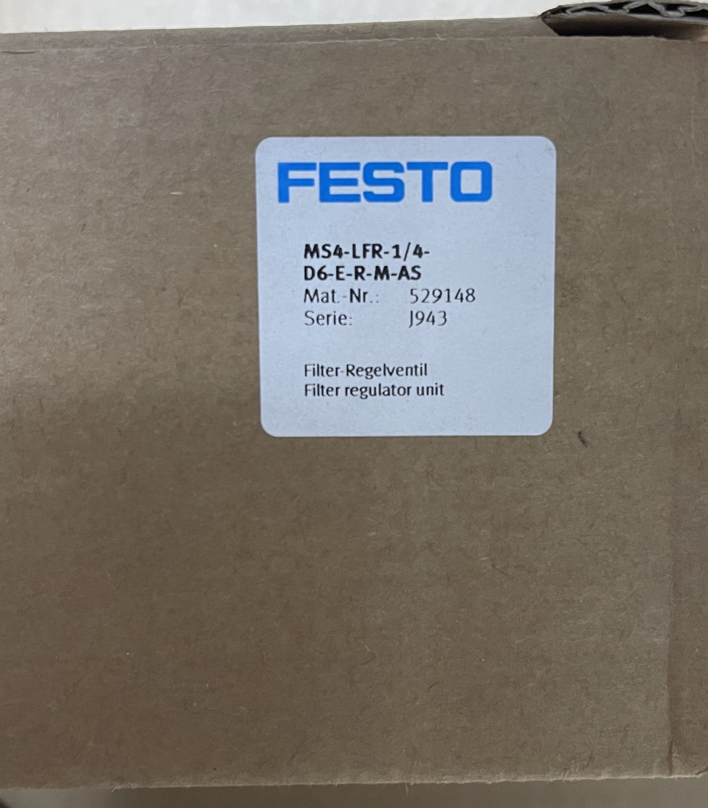 NEW FESTO MS4-LFR-1/4-D6-ERM-AS 529148