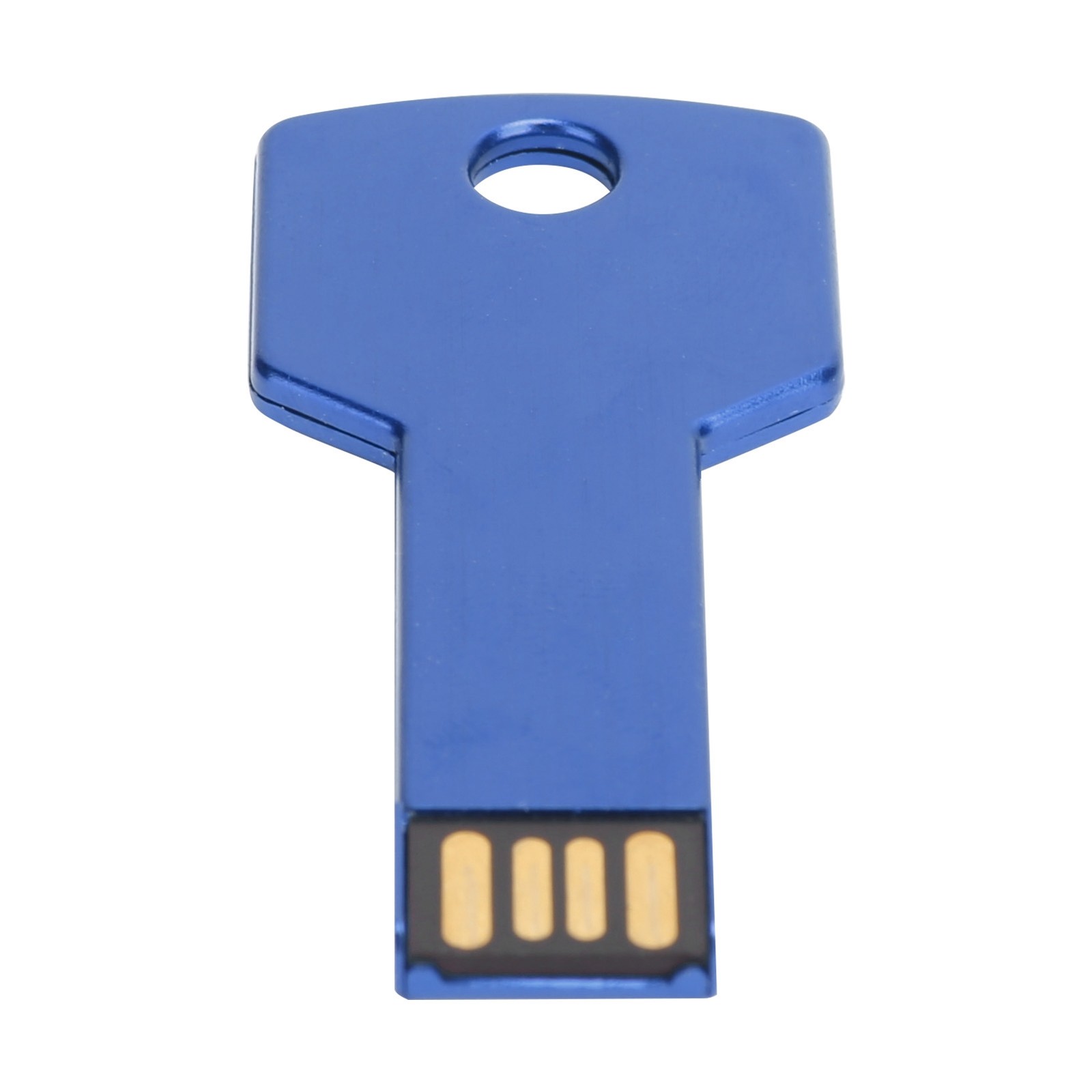 Blue USB Flash Drive Key Shape USB Memory Disc Plug And Play U Disc For Com QBUU