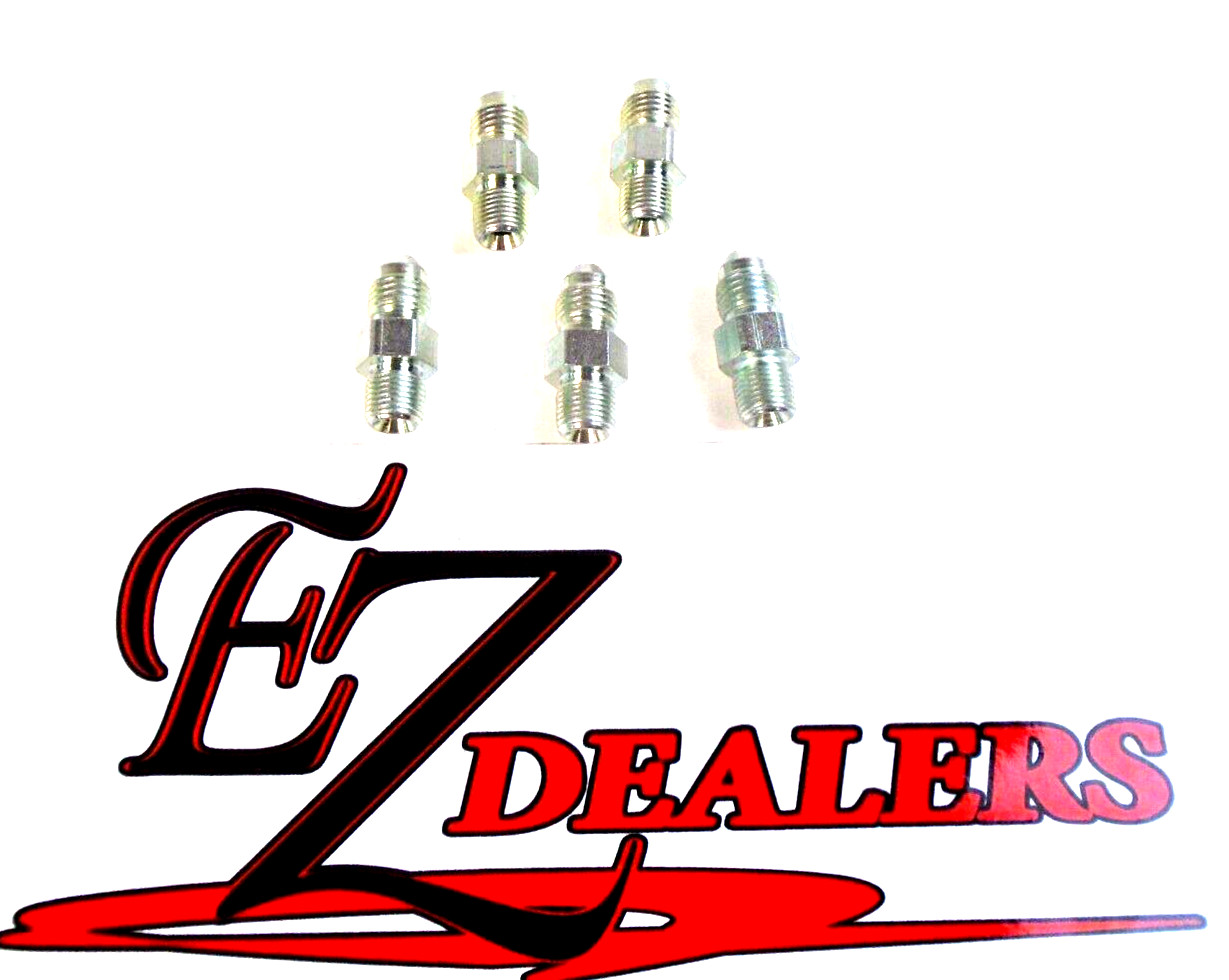 Hydraulic Fitting 1/4" JIC X 1/8 NPT X Straight Male/Male (QTY-5) -4 AN JIC