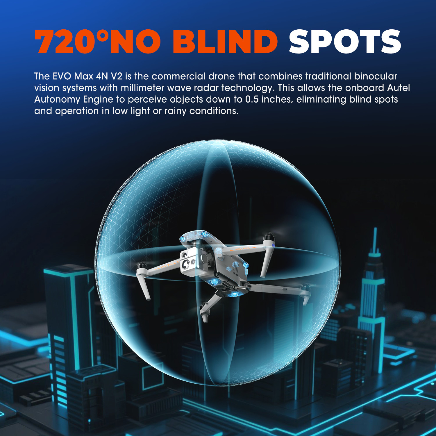 Autel EVO MAX 4N V2 - Starlight Vision Wide-Angle Thermal Laser Rangefinder