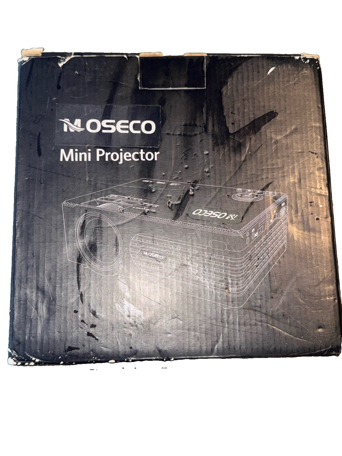 Projector ‎HI-04 4500 Lumens 172 in Full HD Home Theater Projector Screen