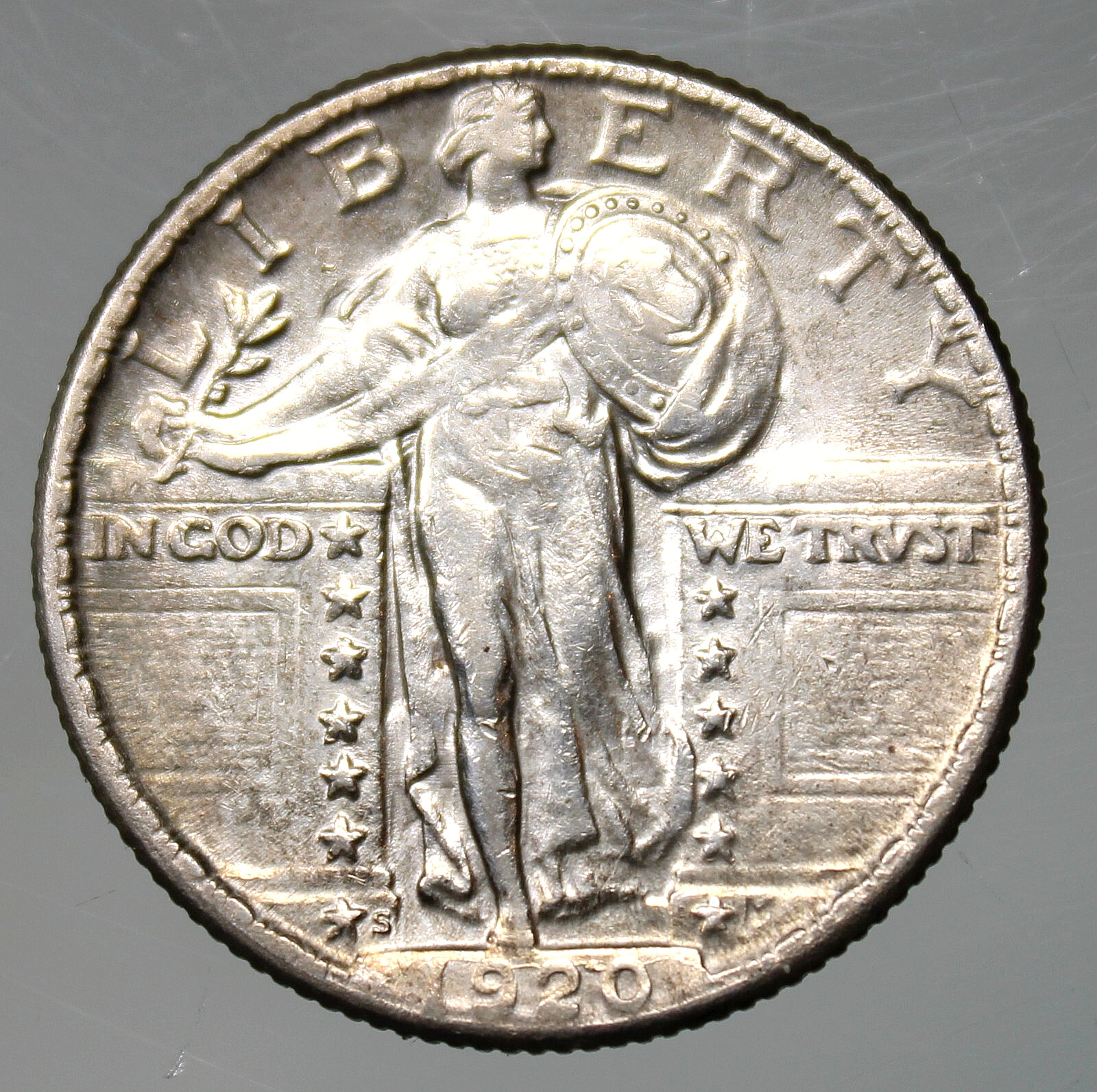 1920 S Standing Liberty Quarter - Choice AU !!