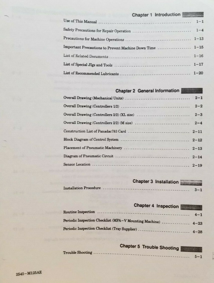 Panasonic Panasert MPA-V Service Manual