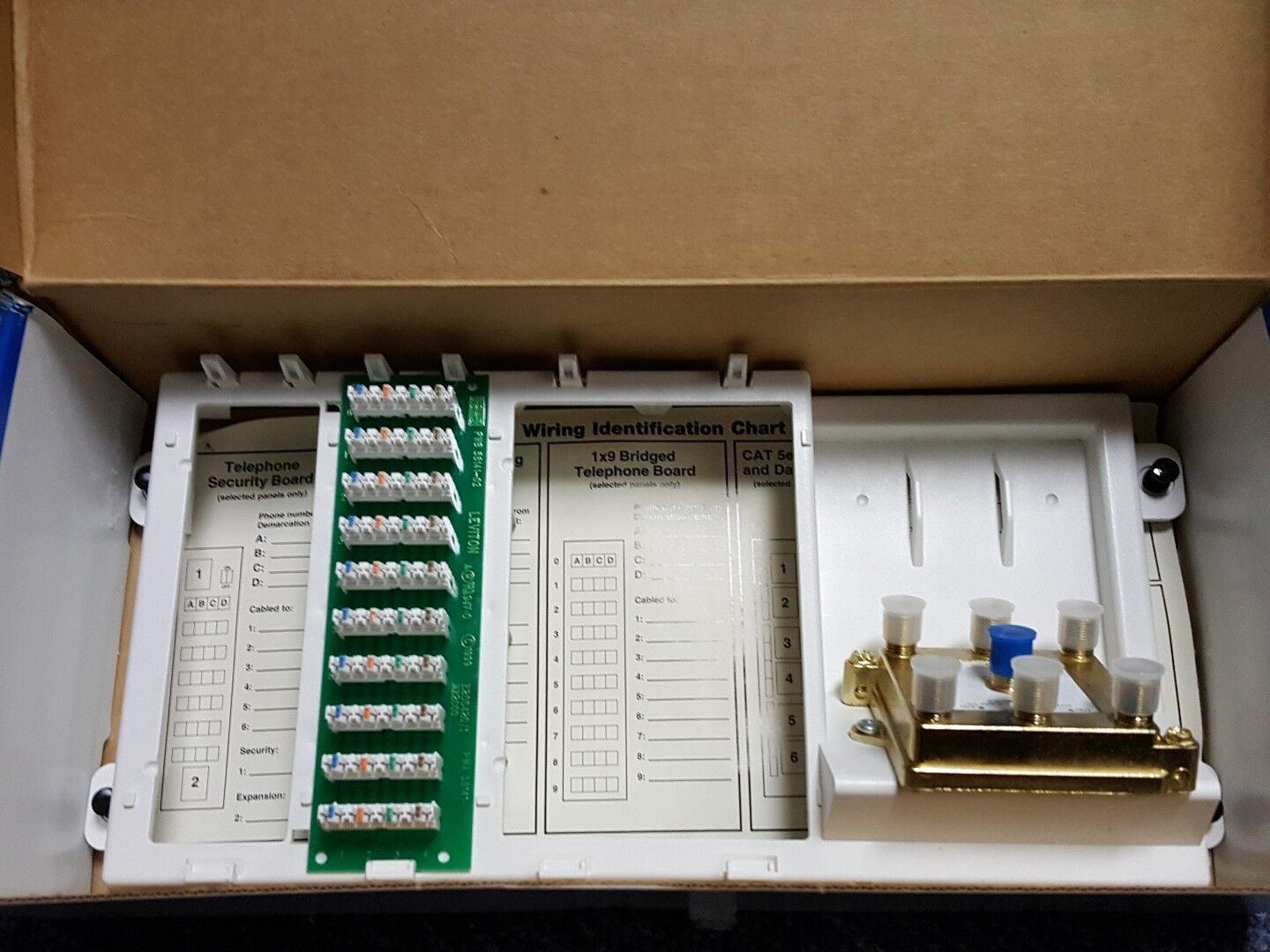 Leviton 47606-BTV Structured Media Center Basic Phone & Audio/Video Kit -NEW-