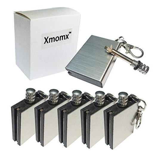 5 x Flint Metal Fire Starter - Hiking Emergency Survival Lighter