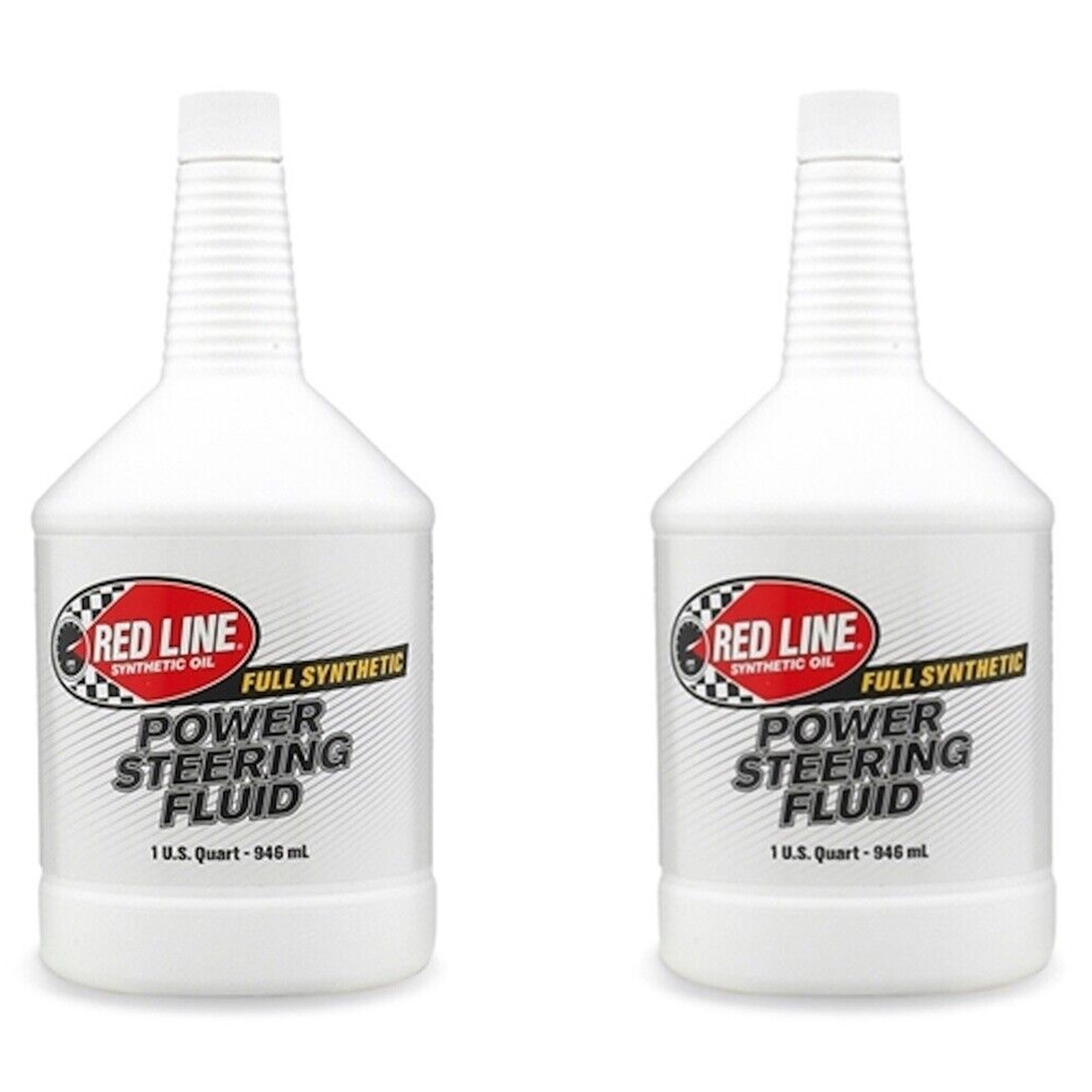 Red Line Full Synthetic Hi-Temp Power Steering Fluid 1-Quart Bottles Pair 30404