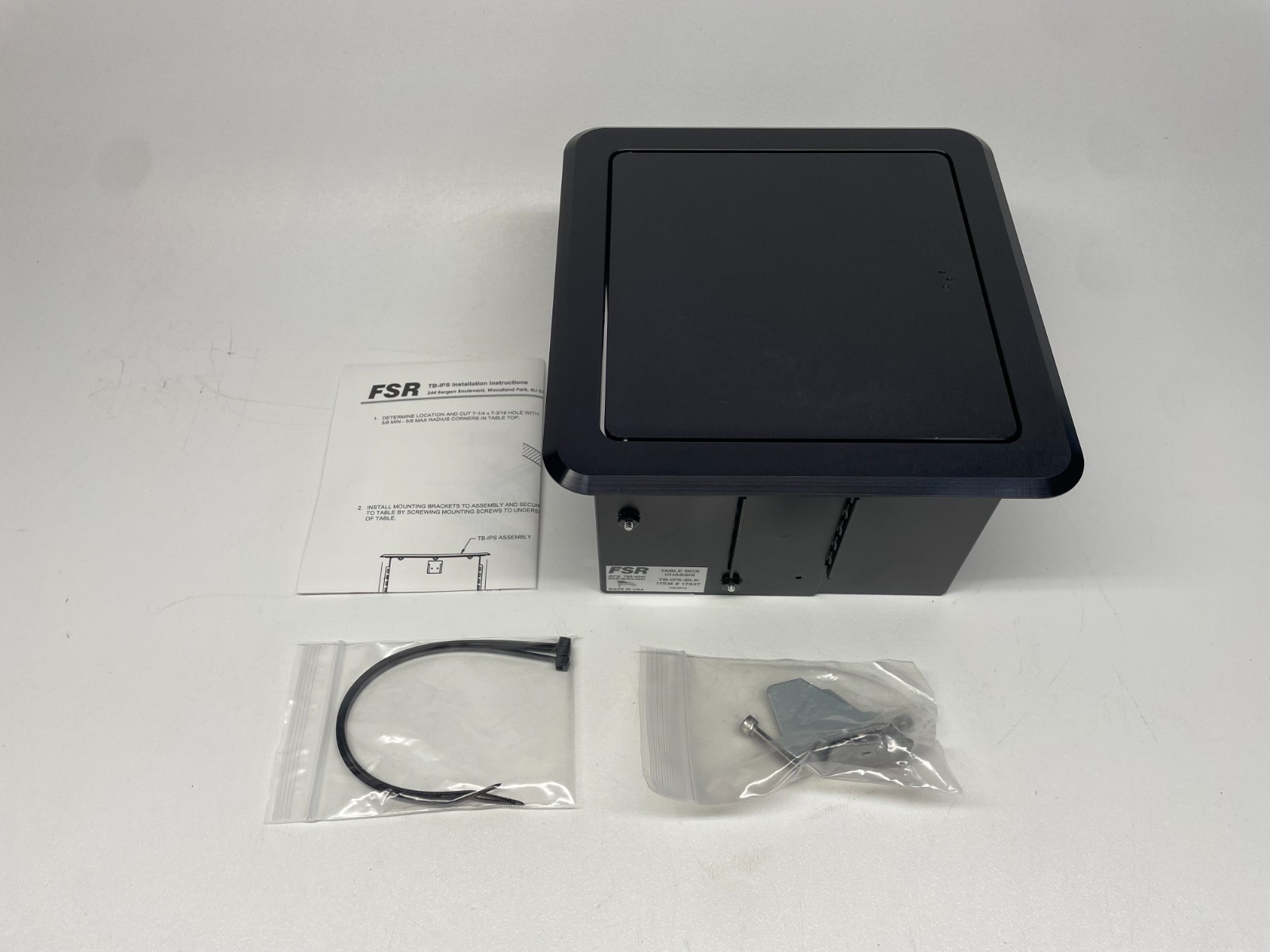 FSR TB-IPS-BLK Tilting Table Box for IPS Inserts (17627)