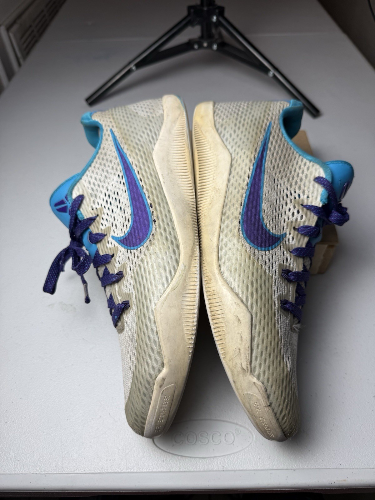 NIKE KOBE XI 11 LOW DRAFT DAY WHITE PURPLE BLUE SIZE 11 836183-154