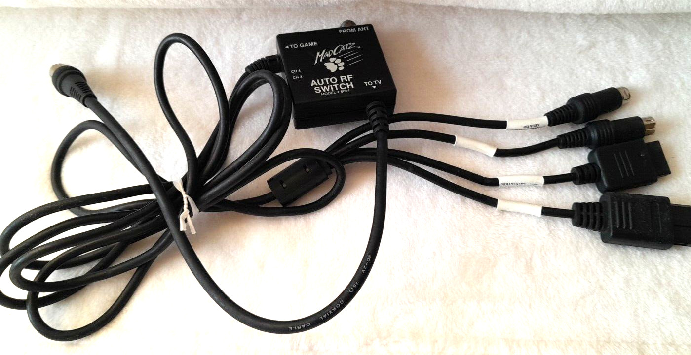 MadCatz Auto RF Switch Model #6004 for PlayStation Nintendo 64 Sega Dreamcast