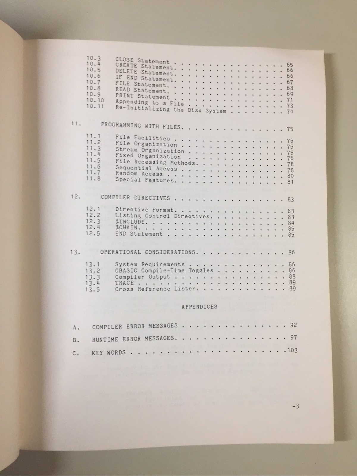 Vintage 1980 Compiler Systems CBASIC A Reference Manual Version 2