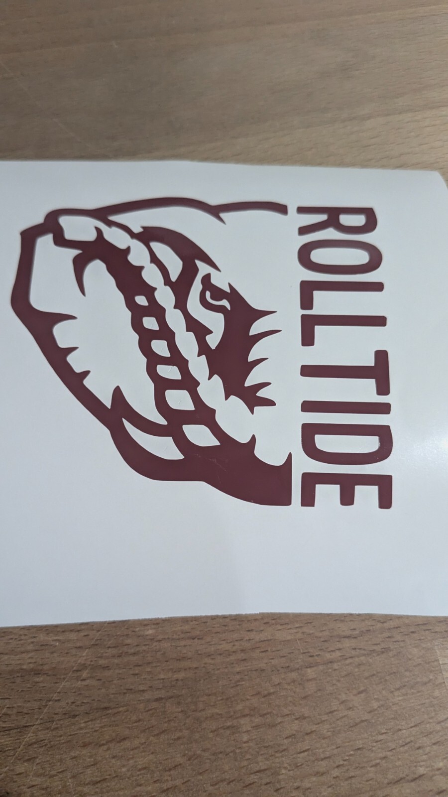 Alabama Crimson Tide vinyl decal