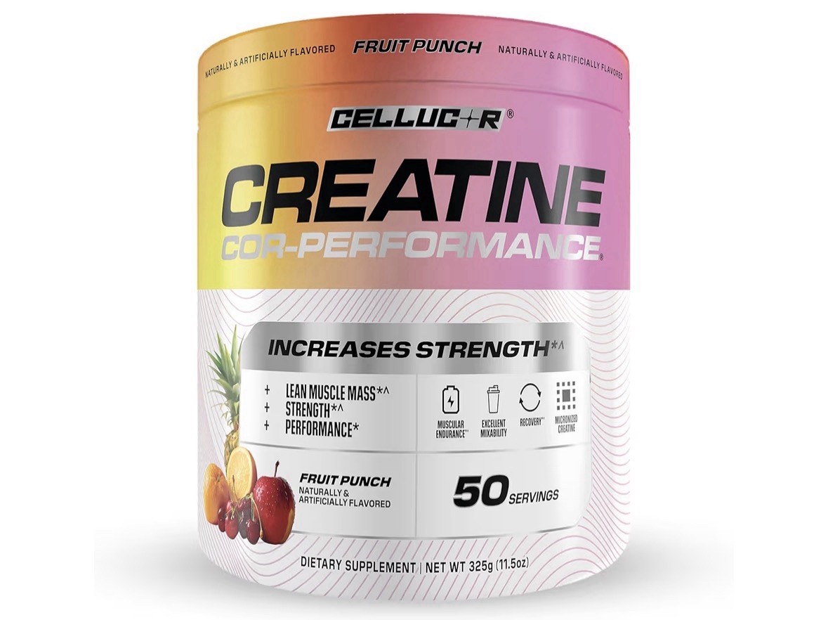 Cellucor Creatine Powder, Fruit Punch Flavor - Increases Strength, 5g, 50serving