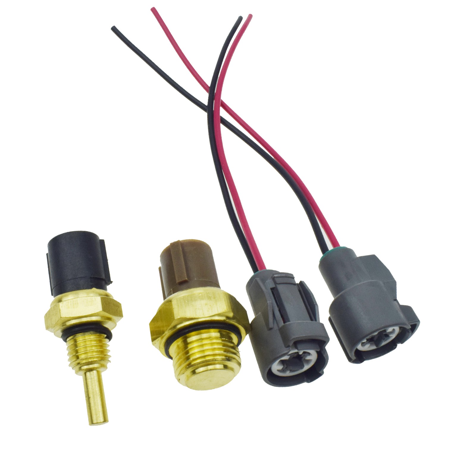 4Pcs Engine Coolant Fan Temperature Sensor Switch Set for Honda CR-V Civic Acura