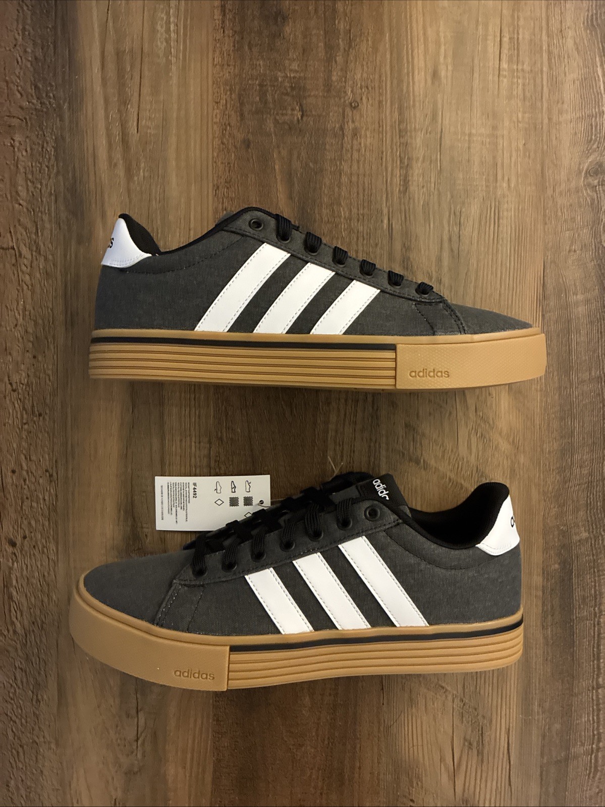 Adidas Daily 4.0 Core Black Cloud White Gum Men Size 7-13 Shoes IF4492