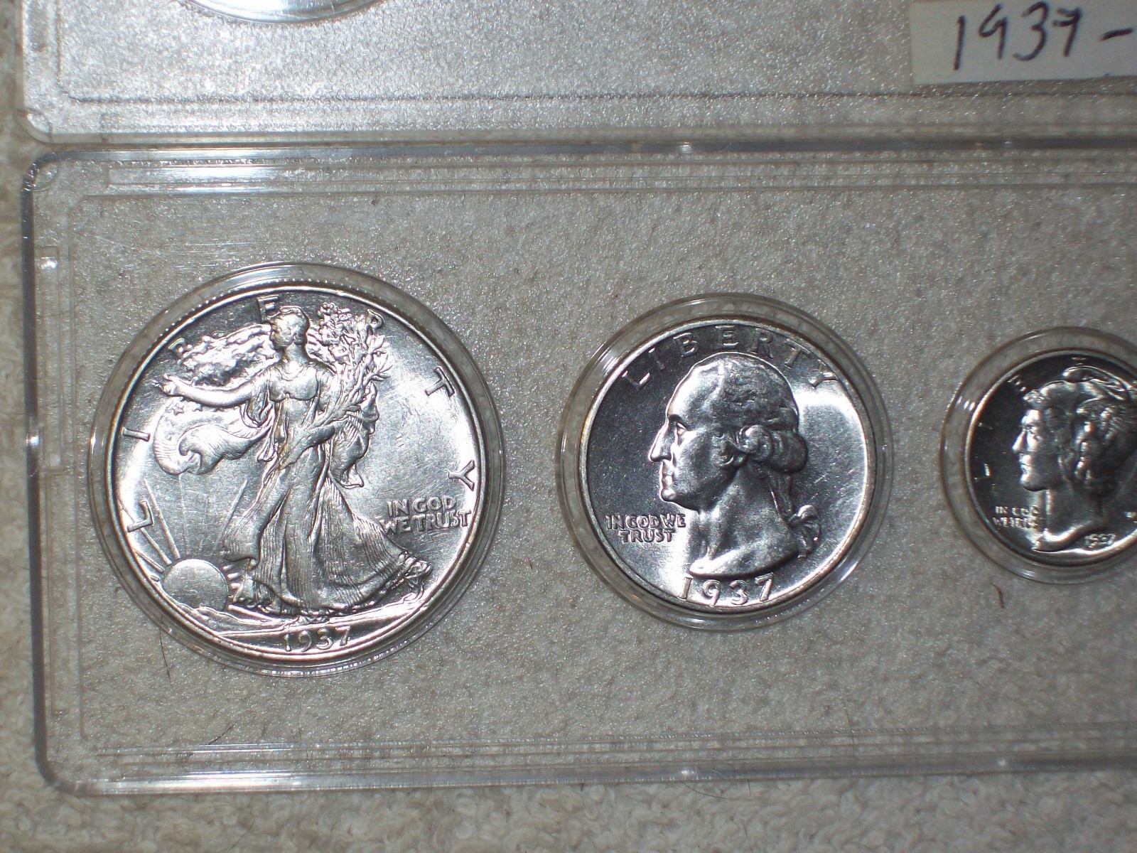 1937 MINT SET UNCIRCULATED PHILADELPHIA MINT