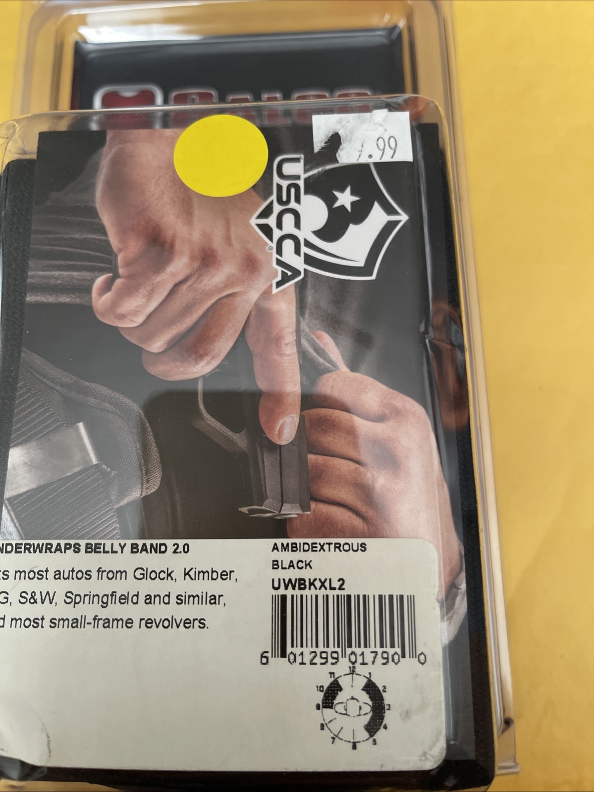 Galco Underwraps, Galco Uwbkxl2     Underwraps Belly Xlarge      Blk ( V )