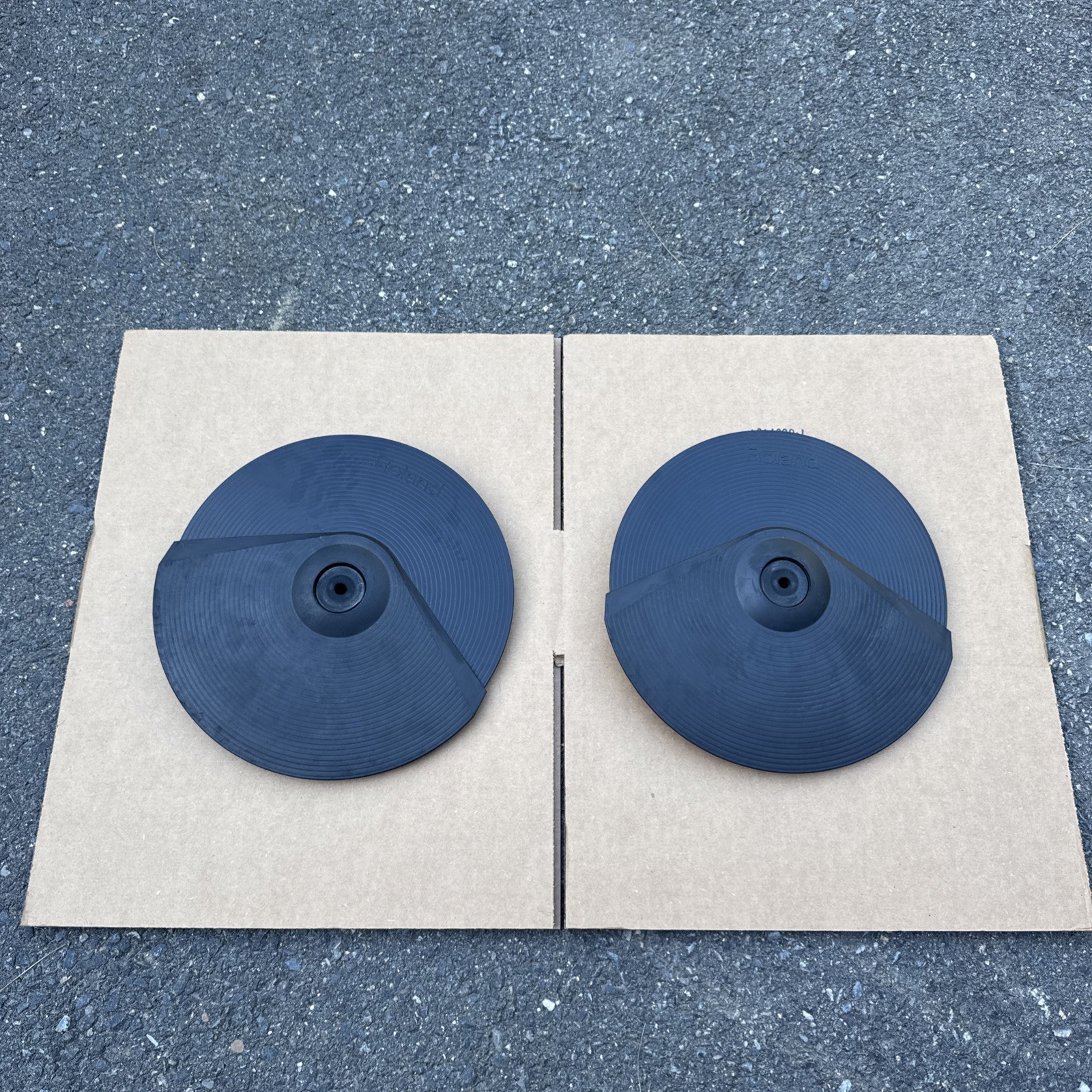 Two Roland CY-8 Dual Trigger Cymbal Pads In Good Condition Tested And Working!