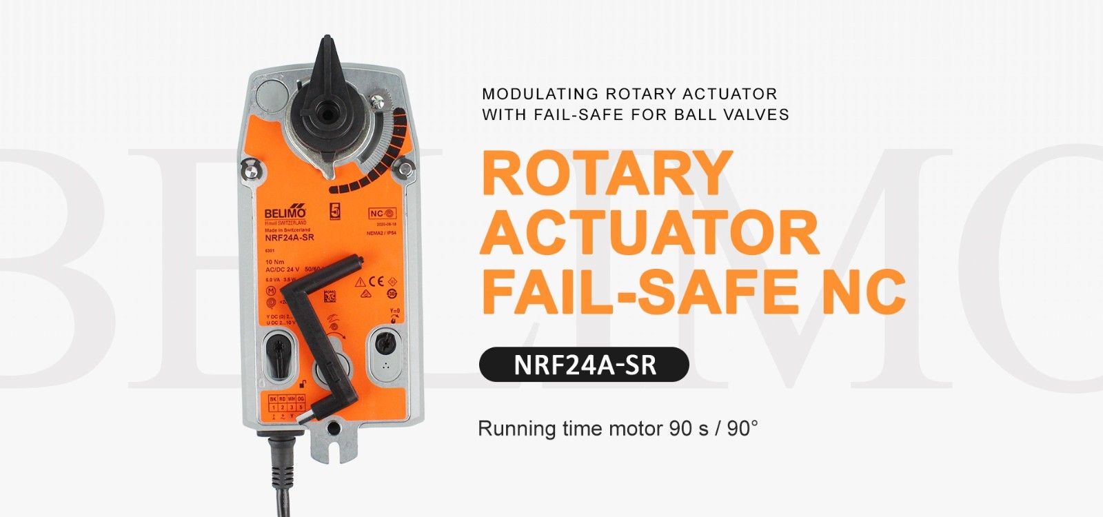 NEW Belimo NRF24A-SR 10NM AC/DC24V  Rotary actuator fail-safe modulating DC2-10V