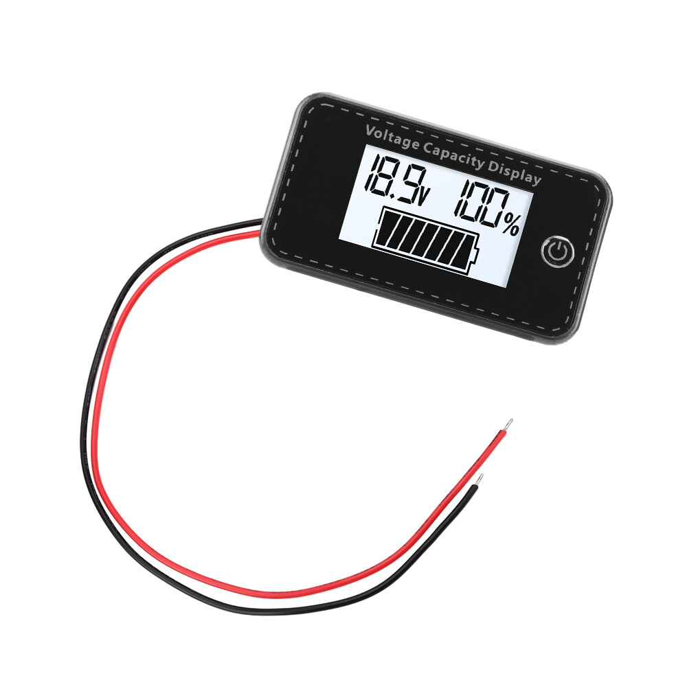 LCD Digital Battery Capacity Indicator DC 5-100V Voltmeter Voltage Meter Gauge