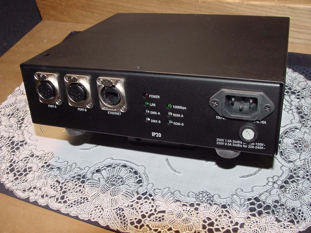 Wybron Net IT, 2-Port Node, Model 20620, 24VDC, for DMX/RDM Device Control Used!