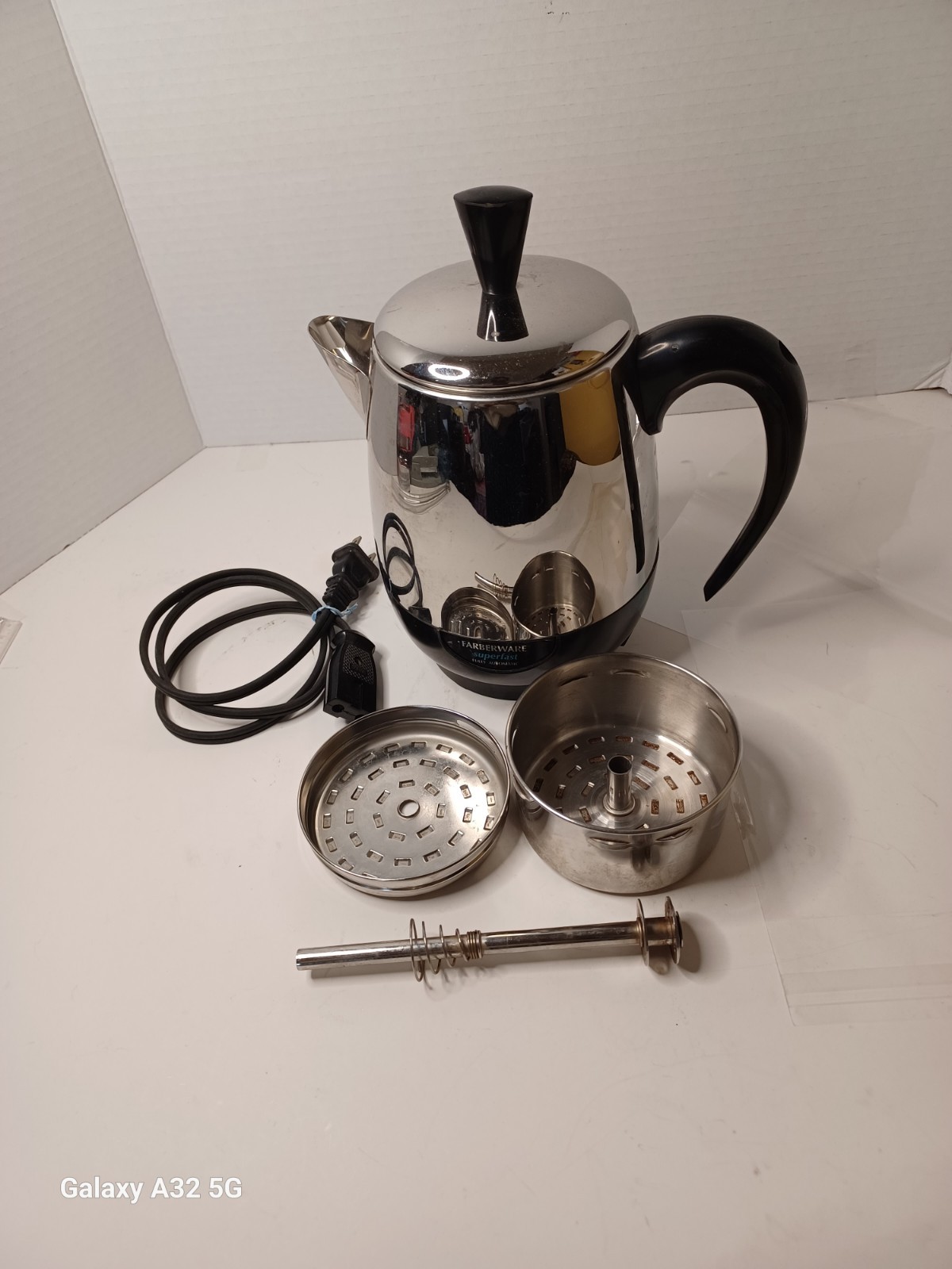 VINTAGE Farberware Super Fast Automatic Coffee Percolator 134 Bronx NY TESTED