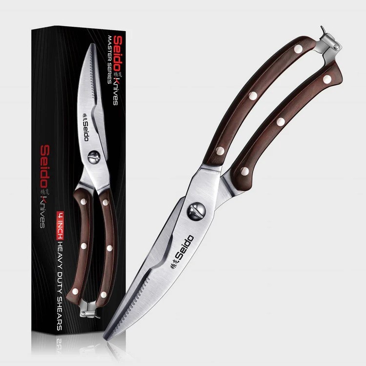 Professional 4" Kitchen Scissors – High-Carbon Stainless Steel Precision Cutting