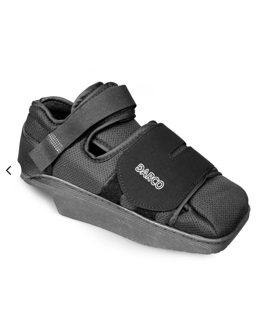DARCO HeelWedge Healing Off-Loading Shoe Black Post-Op Square Toe New - Large
