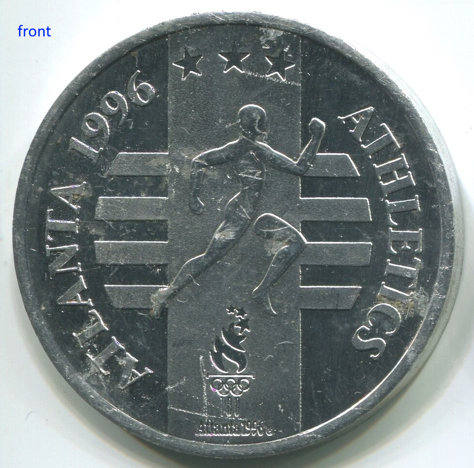 A021e General Mills US Olympic Team Atlanta 1996 Olympiad, Athletics, token