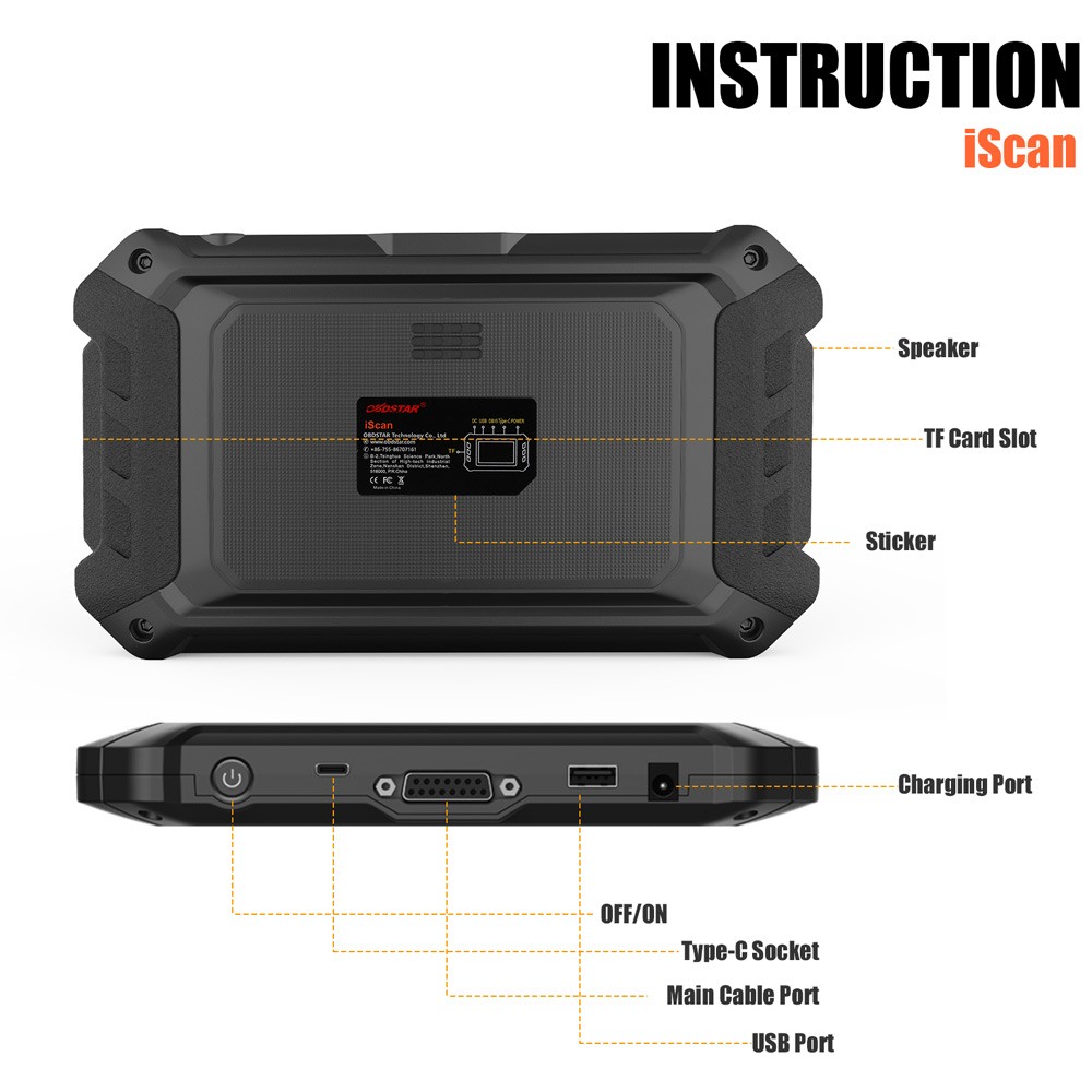 OBDSTAR ISCAN For DUCATI Motorcycle Diagnostic Scanner Immo KEY Progarmming
