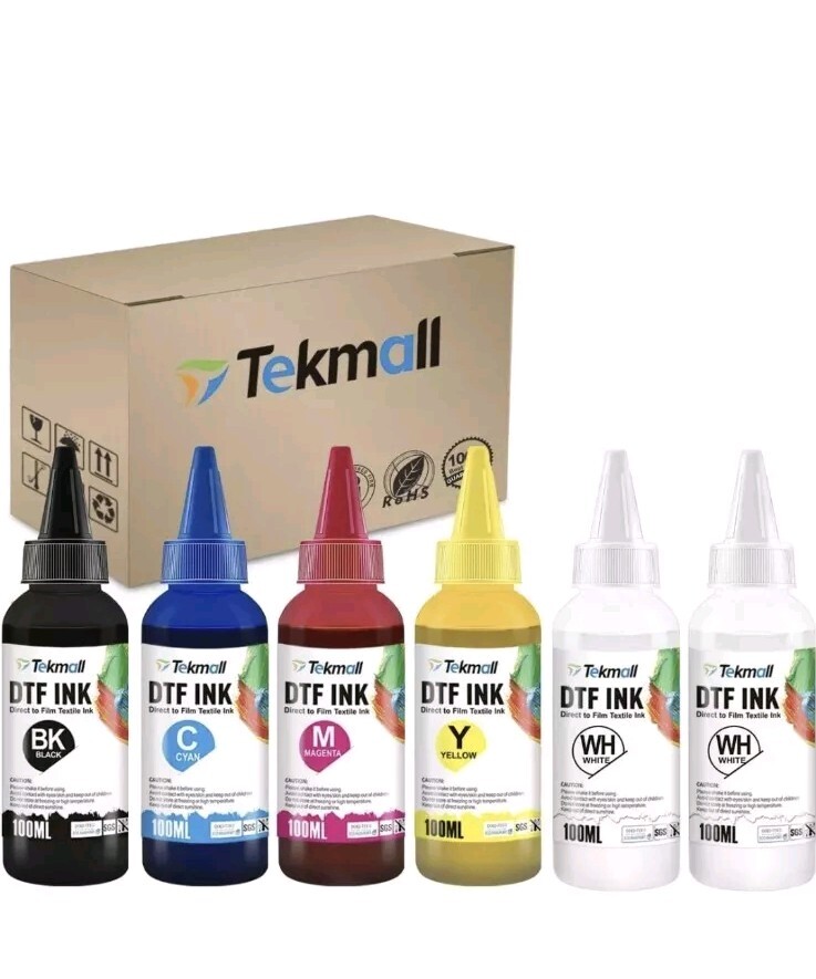 DTF Ink Premium Pigment DTF Transfer Ink Refill for DTF Printers NEW 6 Pack