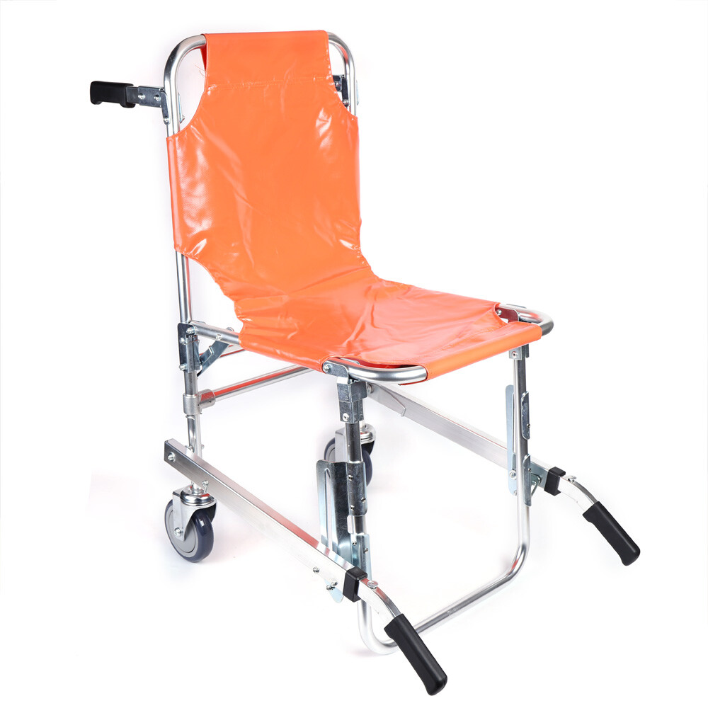 EMS staircase chair two -wheeled orange without brakes