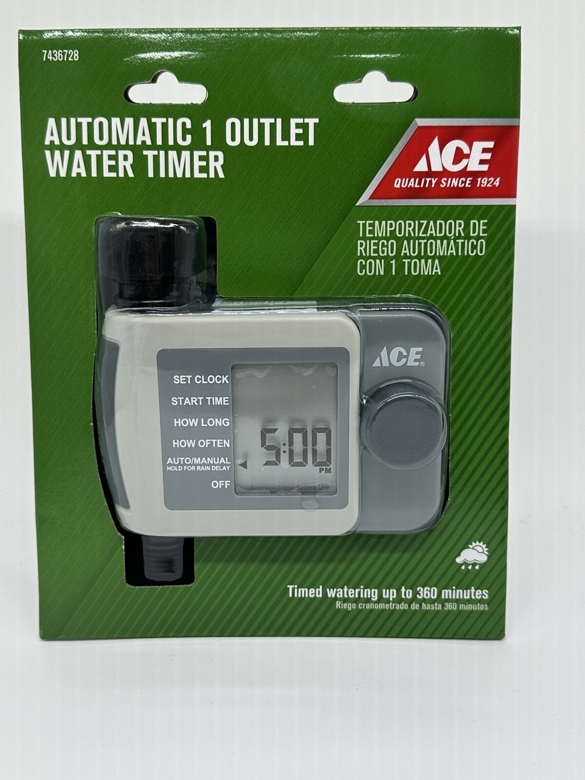 Ace Programmable 1 Zone Digital Water Timer 7433048