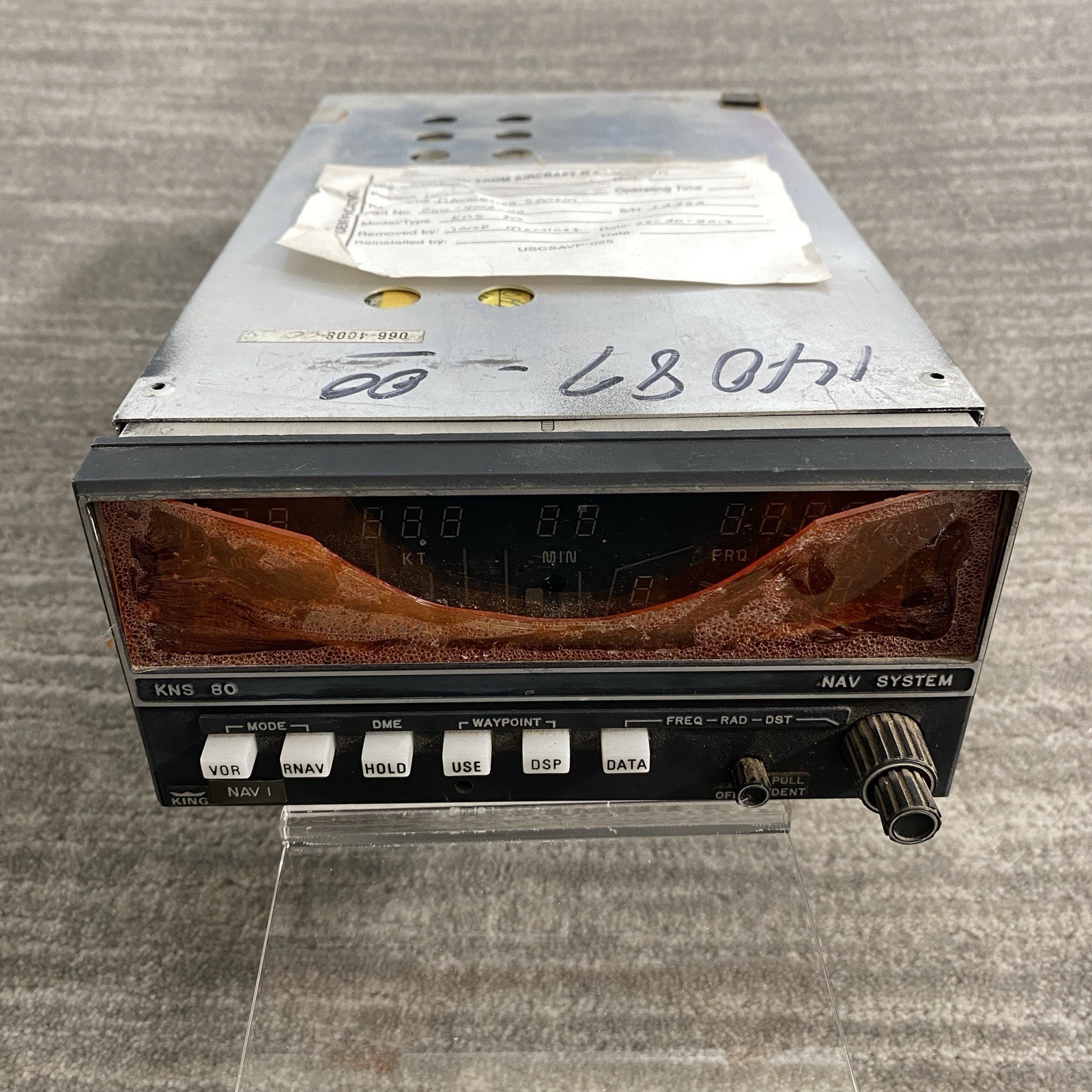 Bendix King KNS 80 Navigation System 066-4008-00 With Screen Damage And Tray
