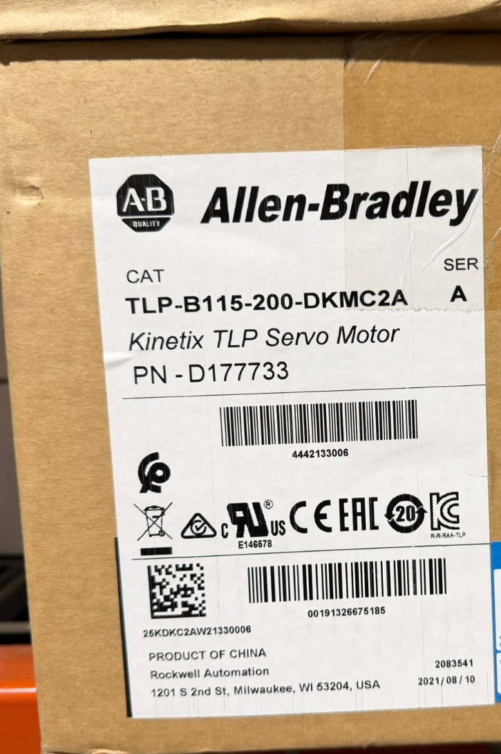 Allen-Bradley TLP-B115-200-DKMC2A  Kinetix TLP Servo Motor NEW D177733